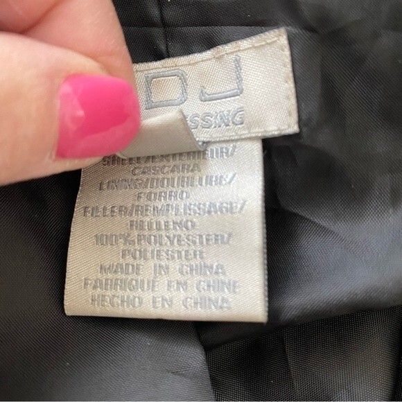 FRENCH DRESSING FDJ Bronze Metallic Brown Jacket Full Zip Pockets SZ SP - Picture 10 of 12